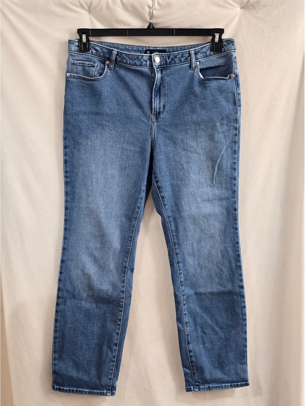 Member's Mark Straight Jean Size 14 Light Blue Denim